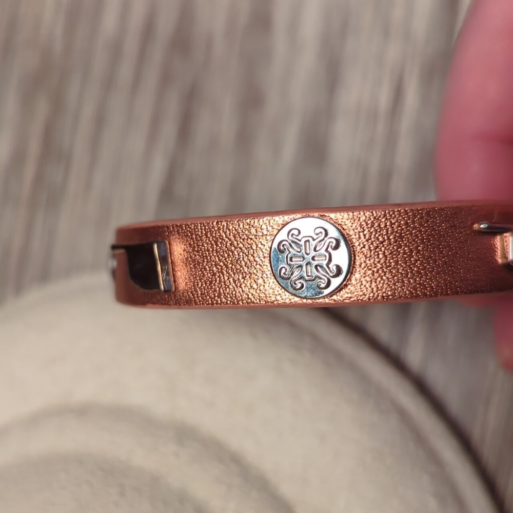 Rustic Cuff Leather Bracelet - Picture 2 of 6